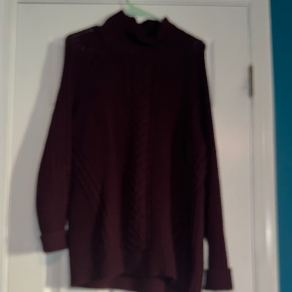 Lululemon Athletica Burgundy Turtleneck Sweater